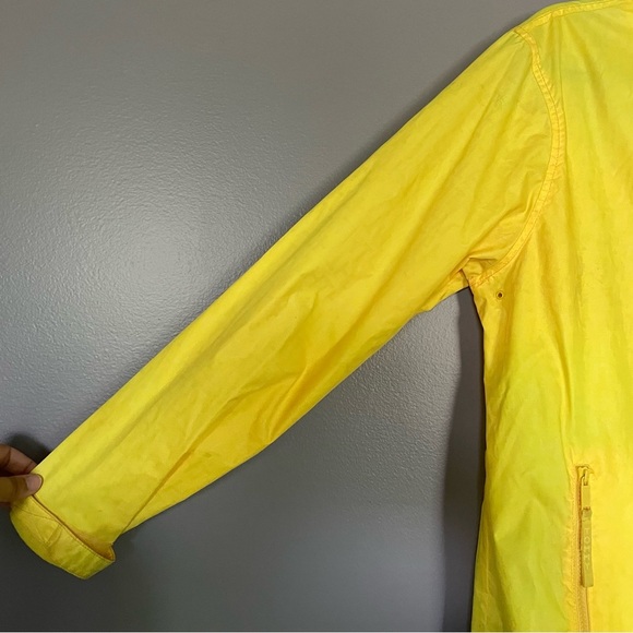 Tommy Hilfiger Yellow Rain Jacket Windbreaker Sz M VINTAGE - Picture 3 of 10